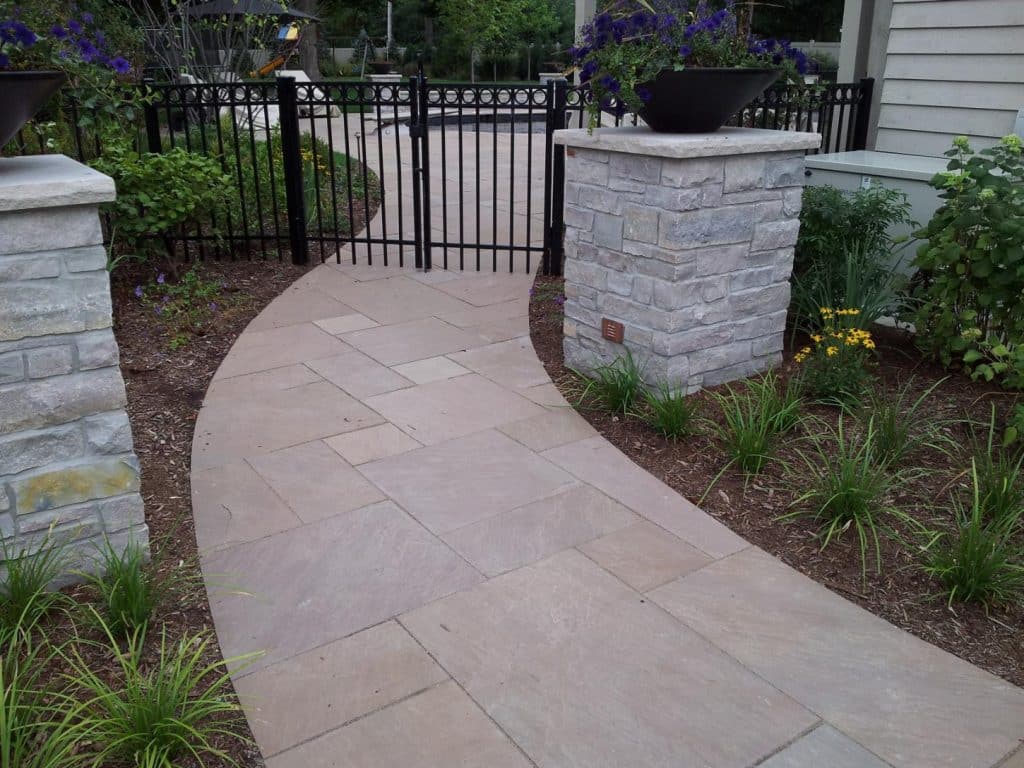 Flagstone Pattern - Autumn Brown Natural Cleft