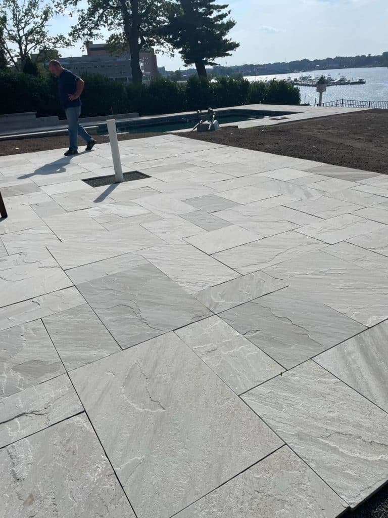 Flagstone Pattern - Blue Ice Natural Cleft
