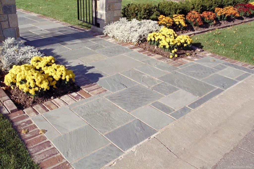 Flagstone Pattern - Bluestone Blue Natural Cleft