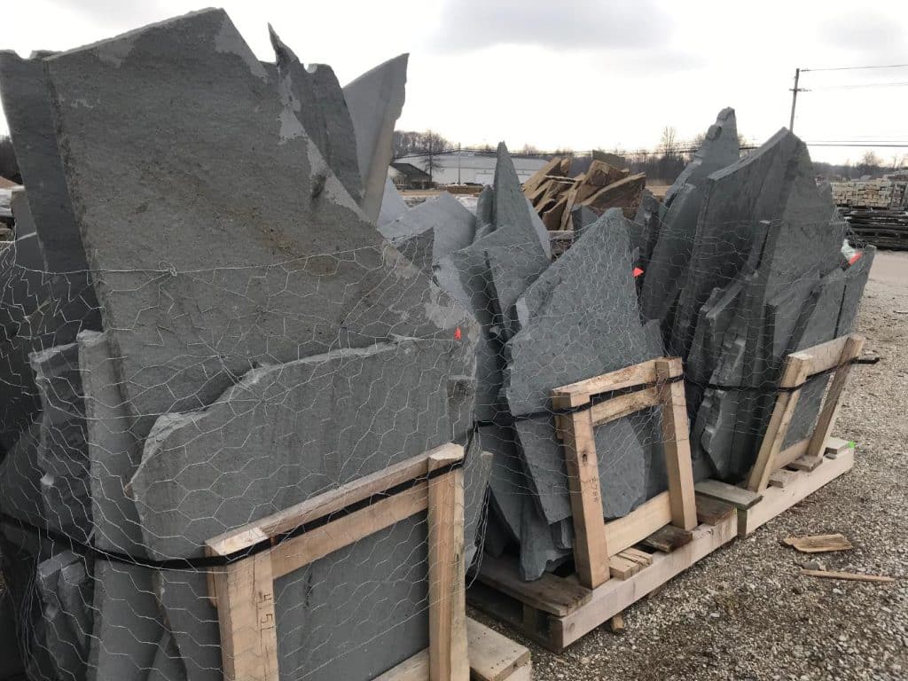 Flagstone Irregular Shapes - Bluestone Thermal Blue