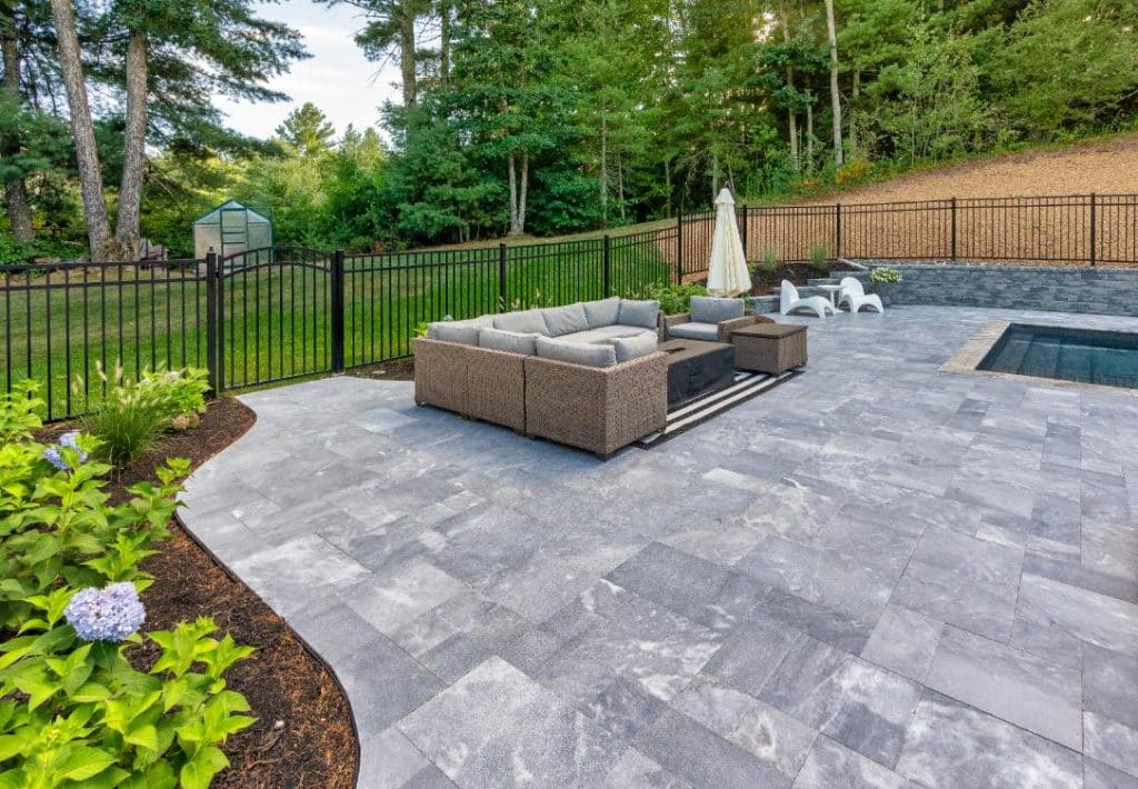 Flagstone Pattern - Misty Blue