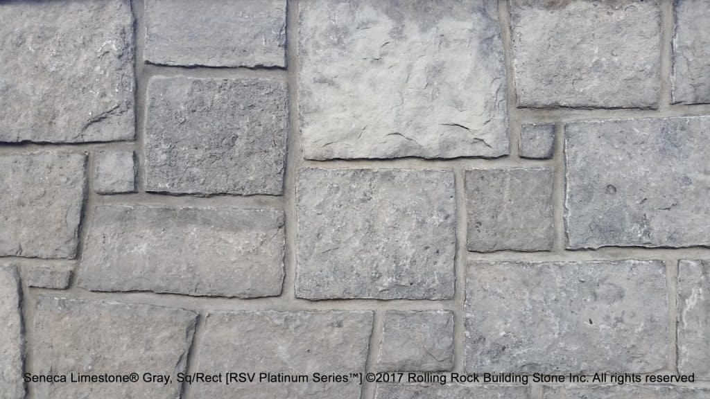 Building Stone Castlerock - Seneca Gray and Square Rec