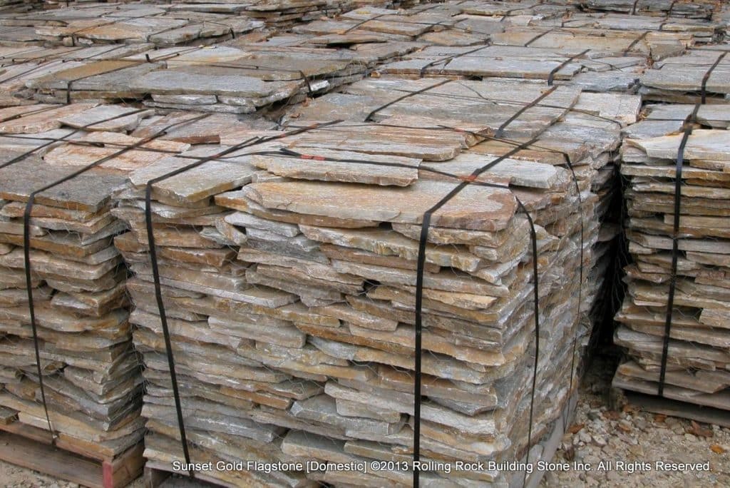 Flagstone Irregular Shapes - Sunset Gold