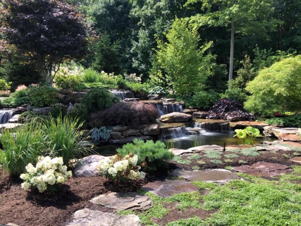 Outdoor Living - Waterfall from Outcroppings